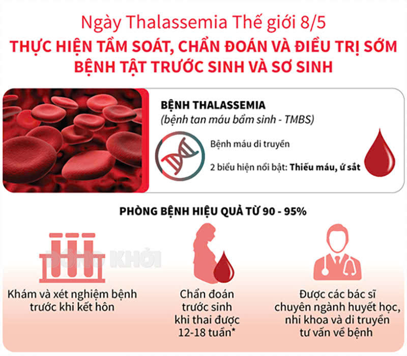 TRUYỀN THÔNG NHÂN NGÀY THALASSEMIA THẾ GIỚI (08/5)