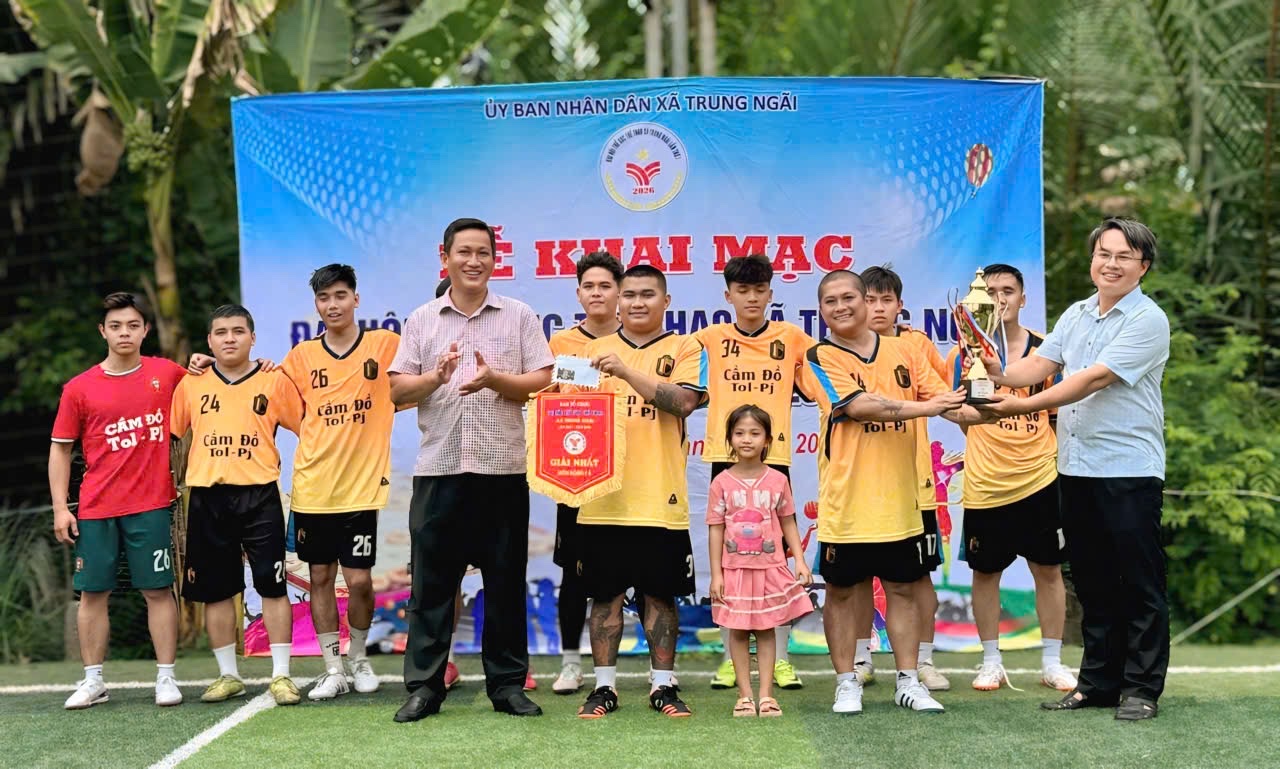 Đại hội thể dục thể thao xã Trung Ngãi lần thứ I năm 2026 thành công tốt đẹp!