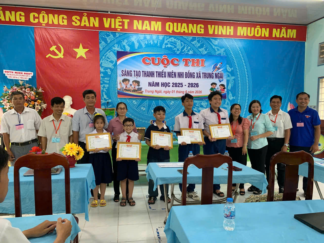 Xã Trung Ngãi tổ chức cuộc thi sáng tạo Thanh thiếu niên Nhi đồng năm học 2025-2026