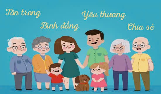 Nội dung Bộ tiêu chí ứng xử trong Gia đình. (theo Quyết định số 224/QĐ-BVHTTDL ngày 28 tháng 01 năm 2022 của Bộ trưởng Bộ Văn hóa, Thể thao và Du lịch).
