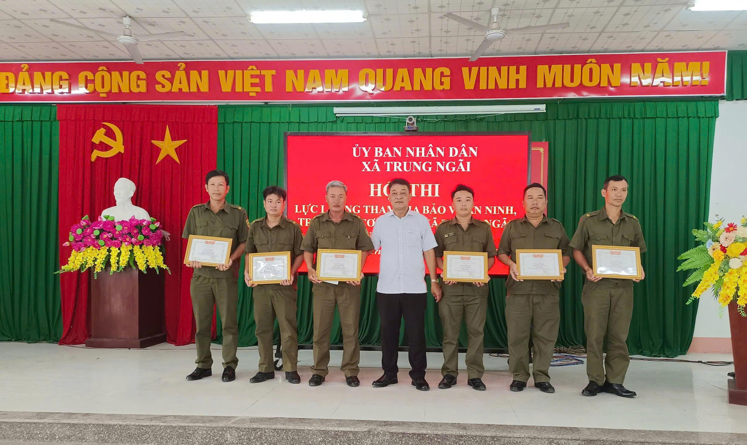 Ủy ban nhân dân xã Trung Ngãi tổ chức hội thi lực lượng tham gia bảo vệ an ninh, trật tự ở cơ sở giỏi (lần thứ I) năm 2026
