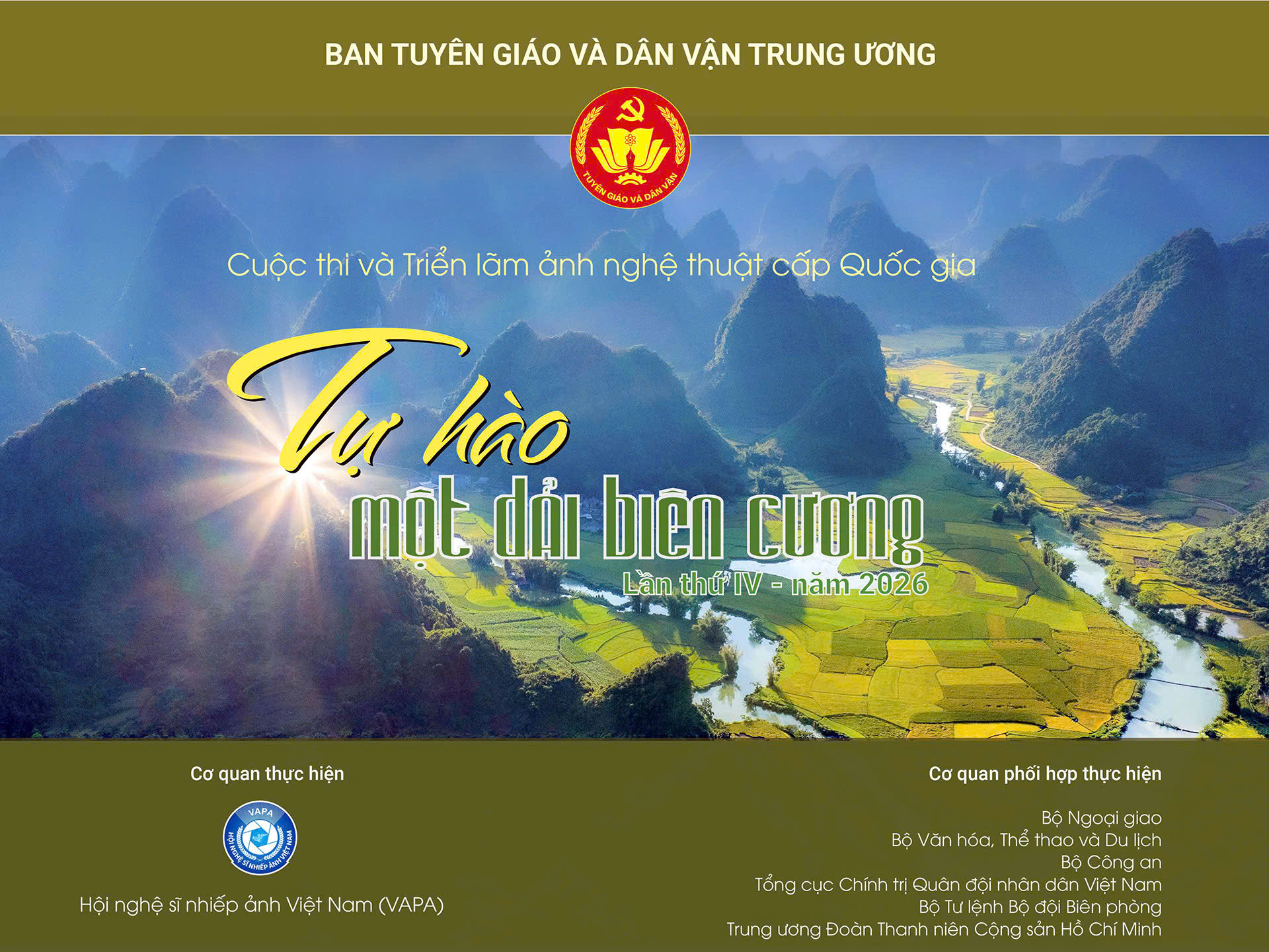 Số 82-CV/BXDĐ ngày 10/4/2026 của Ban xây dựng Đảng về đầy mạnh tuyên truyền Cuộc thi và Trỉên lãm ảnh nghệ thuật cấp Quốc gia “Tự hào một dải biên cương ” lần thứ IV