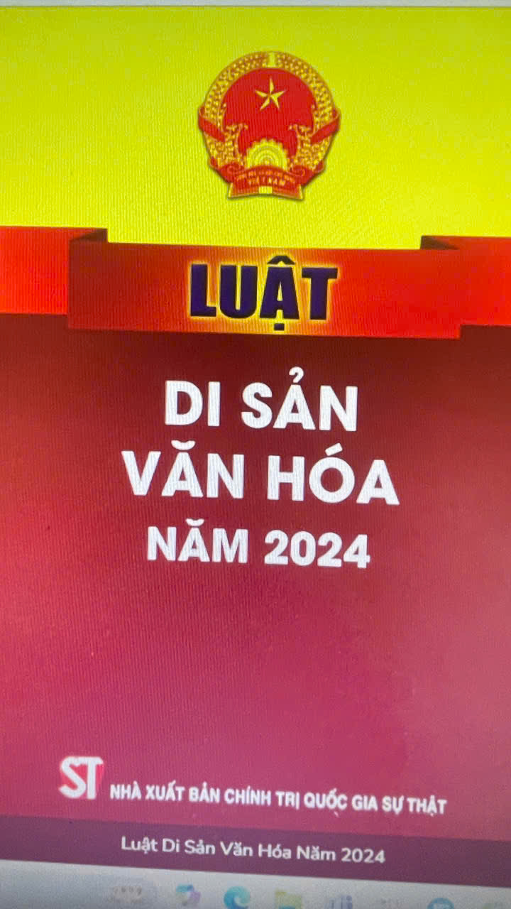 Tài liệu giới thiệu Luật Di Sản Văn Hóa số 45/2024/QH15