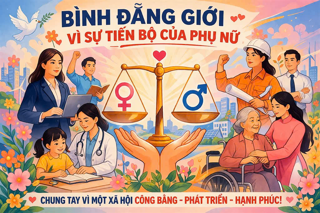 Xã Trung Ngãi tuyên truyền Tăng cường công tác bình đẳng giới và vì sự tiến bộ của Phụ nữ